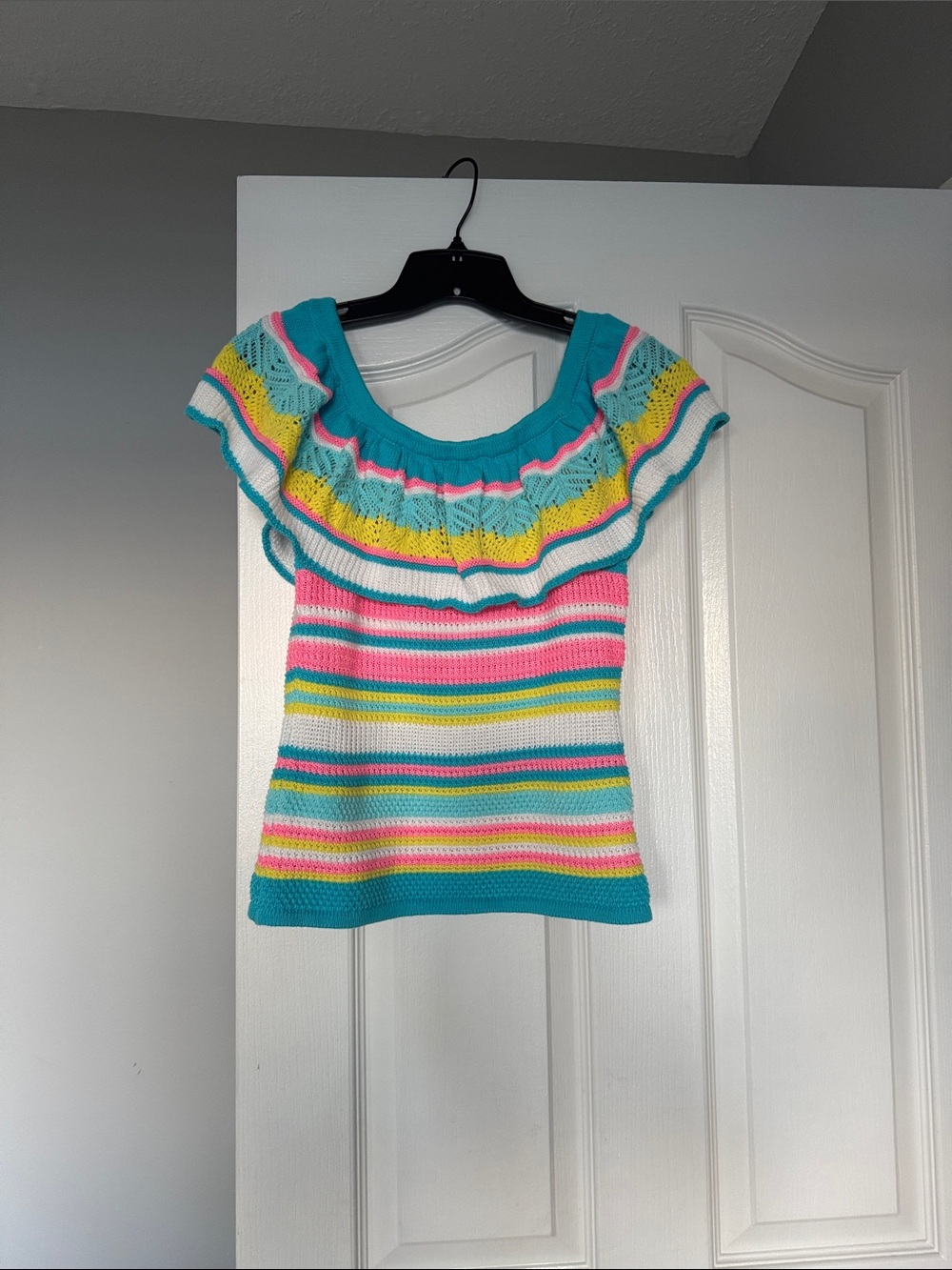 Lilly Pulitzer Multicolor Striped Ruffle Knit Camisole